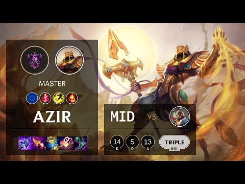 Azir Mid vs Corki - EUW Master Patch 11.16