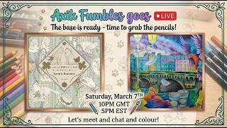 LIVESTREAM - CARYING ON WITH KANOKO EGUSA PAGE!  -  join me for a spot of chat and colouring!