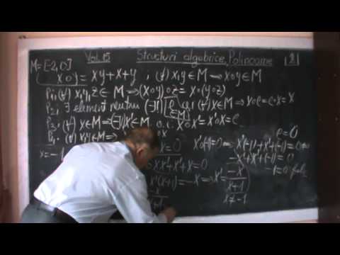 1/2 Lectia 119 - Structuri algebrice: Polinoame - lectie demonstrativa din Vol. 15 video matematica