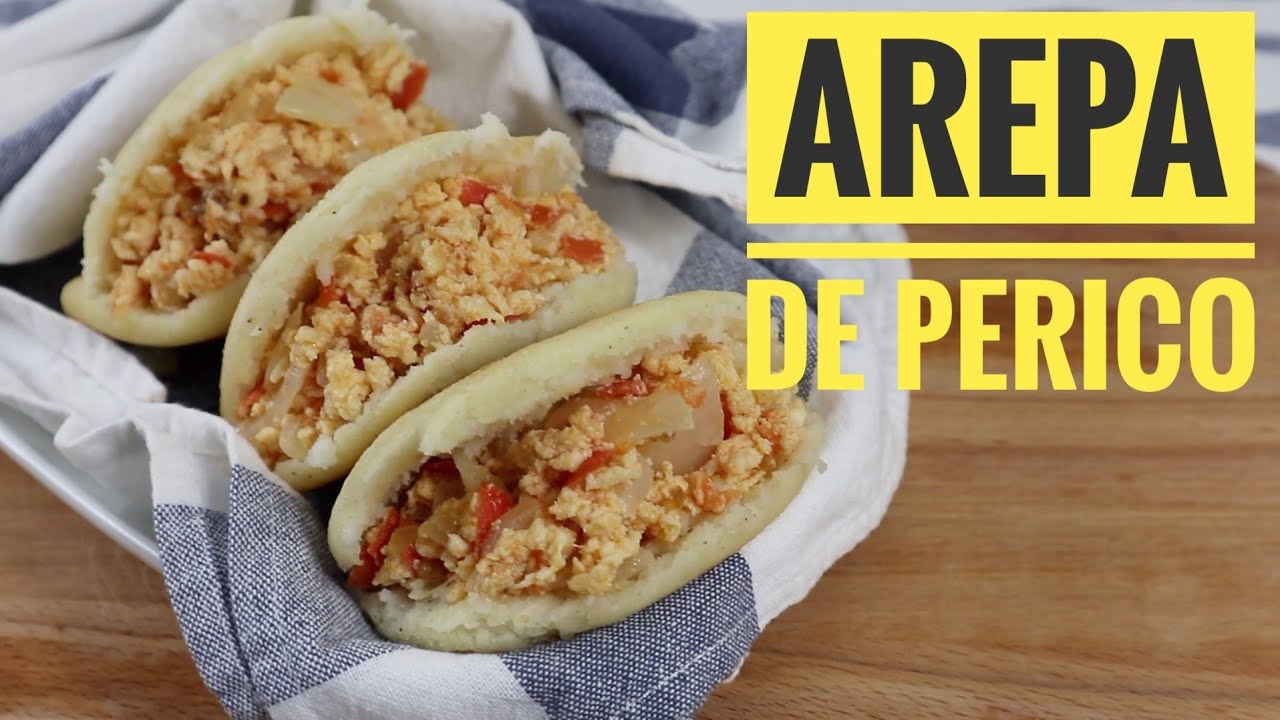 AREPA DE PERICO / How to make Arepa / 🥚EGGS WITH 🍅TOMATO AND ONION - Easy and Quick
