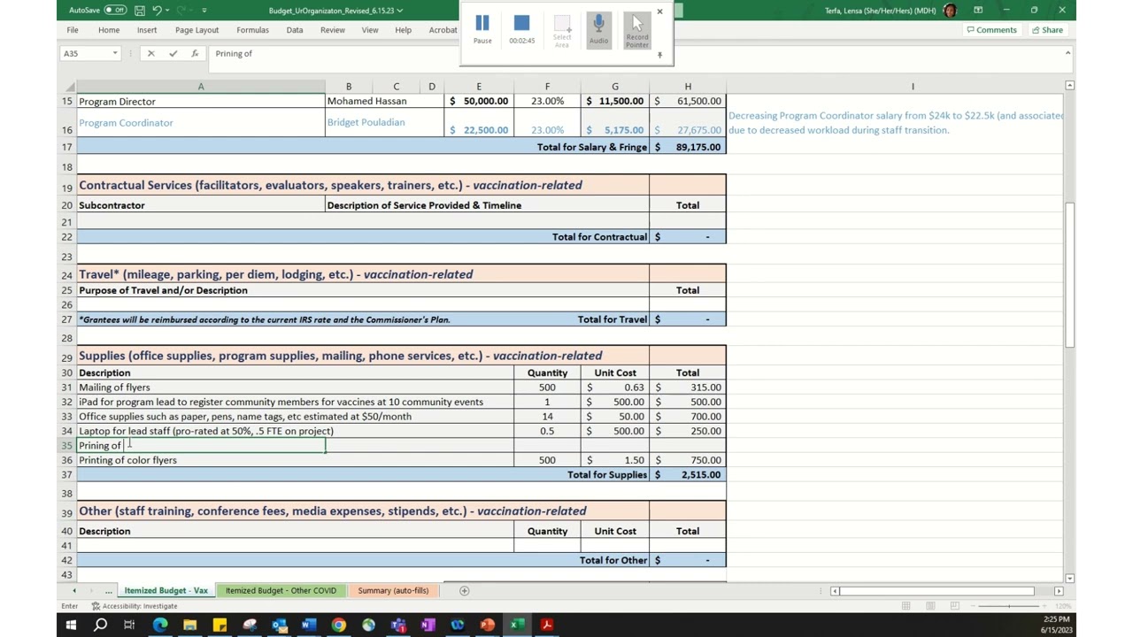 Budget Revision Video How To
