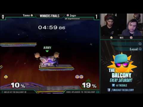 Melee @ the Balcony 81 - Winners Finals ft. Yamz (Sheik) VS Jago (Ice Climbers)