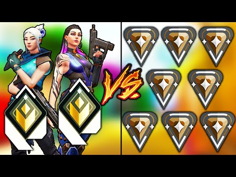 Valorant: 2 Radiant VS 8 Bronze Players - Who Wins?