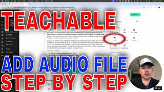 ✅  How To Add Audio File To Teachable Course🔴