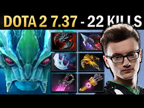 Morphling Gameplay Miracle with 22 Kills and Skadi - Dota 2 7.37