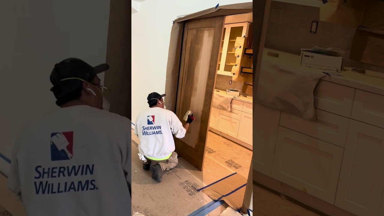 Interior Door Staining Project in Monterey Bay