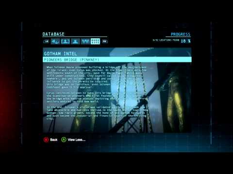 Batman Arkham Origins Gotham City Intel 8 Cyrus Pinkney Plaques locations