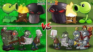 PvZ Vs PvZ 2 - Plant Team Vs Plant Team Vs Zombie Team - Who will win?