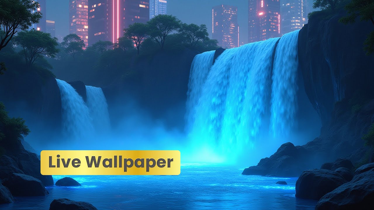 Mesmerizing Waterfall Live Wallpaper | Relaxing