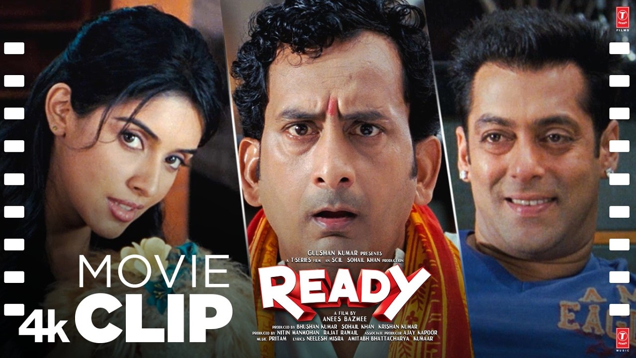 Ready (Movie Scene): Salman Khan Saves Asin's Life😂 | Asin Exposed😱 | Comedy Scene