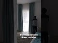 blackout curtains and sheer curtains