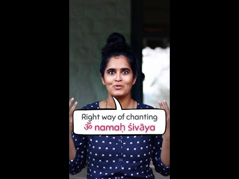 ✨ Right way of chanting ॐ namaḥ śivāya (om namah shivaya)✨ #shorts
