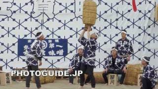 preview picture of video 'Fukagawa Chikara Mochi Strong Man Stunts 深川の力持'