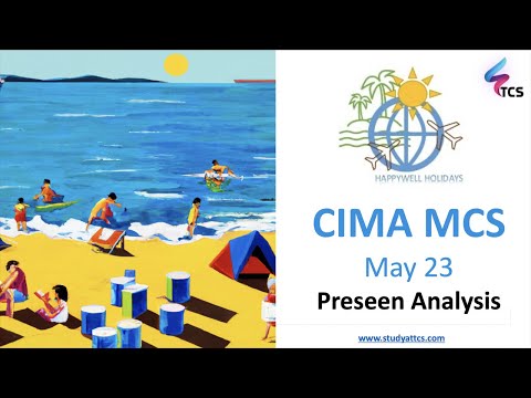CIMA MCS May 2023 (Happywell Holidays) - Preseen Analysis: Webinar 02