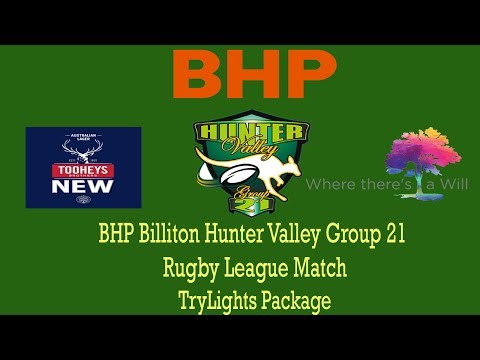 BHP Billiton Group 21 Aberdeen v Scone Reserve Grade Round 9Try Lights Package