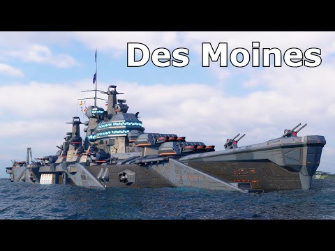 World of WarShips Des Moines - 7 Kills 343K Damage