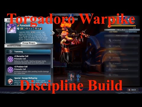 Dauntless- Torgadoro Warpike Discipline Build