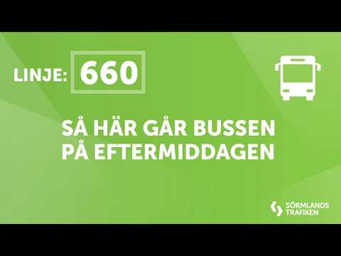 Ny linjesträckning för linje 660