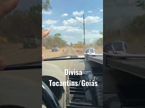Divisa Tocantins com Goiás. Novo Alegre TO, Campos Belos GO