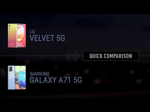 LG Velvet 5G vs Samsung Galaxy A71 5G // Comparison