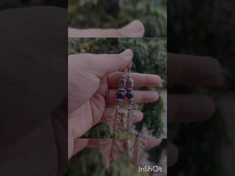 German Silver Light Weight Beaded With Fishhook lock Dangler Earring