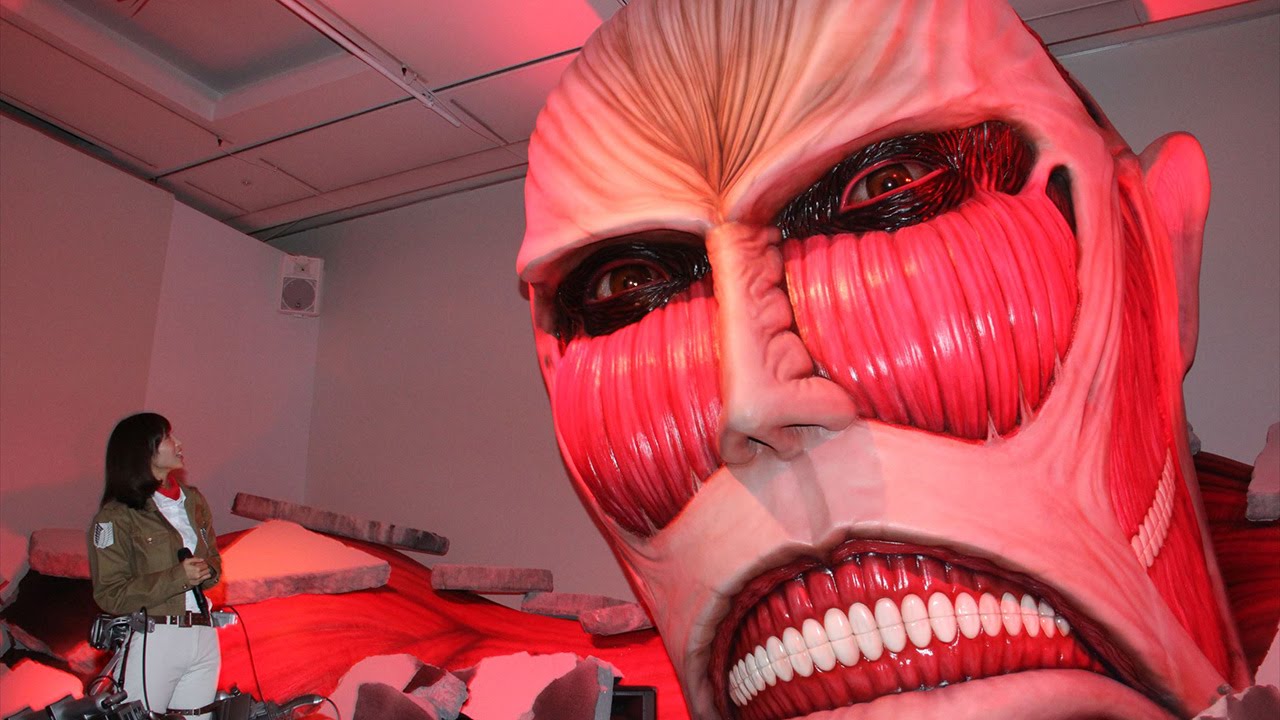 動画 進撃の巨人 新キャラ初公開 吉木りさ 期待裏切られる 超大型巨人も登場 進撃の巨人展 オープニングセレモニー2 Maidigitv マイデジｔｖ