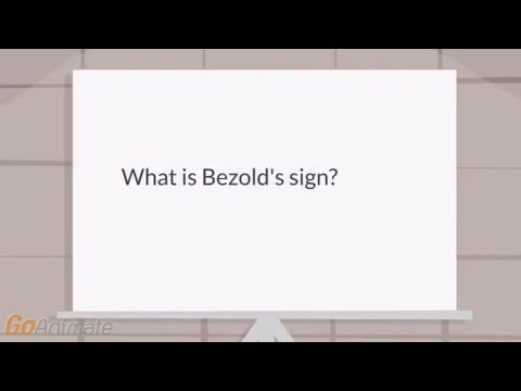 What is Bezold's sign?
