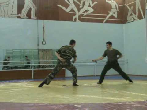 Фехтование на шашках - учебный бой