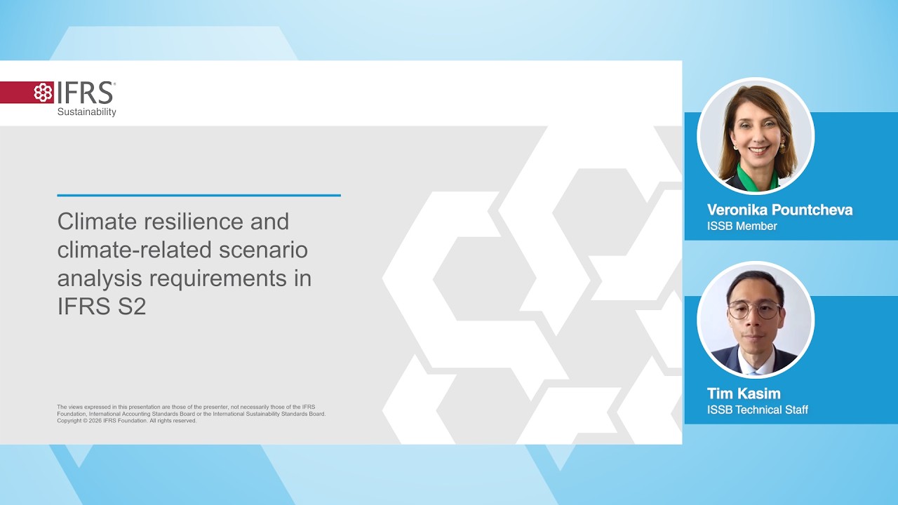 Climate resilience and climate related scenario analysis requirements in IFRS S2