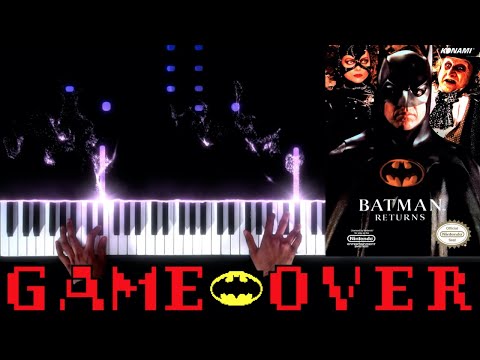 Batman Returns (NES) - Game Over - Piano|Synthesia Video