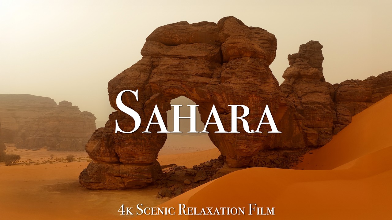Sahara Desert 4K - Scenic Relaxation Film With Calming Music