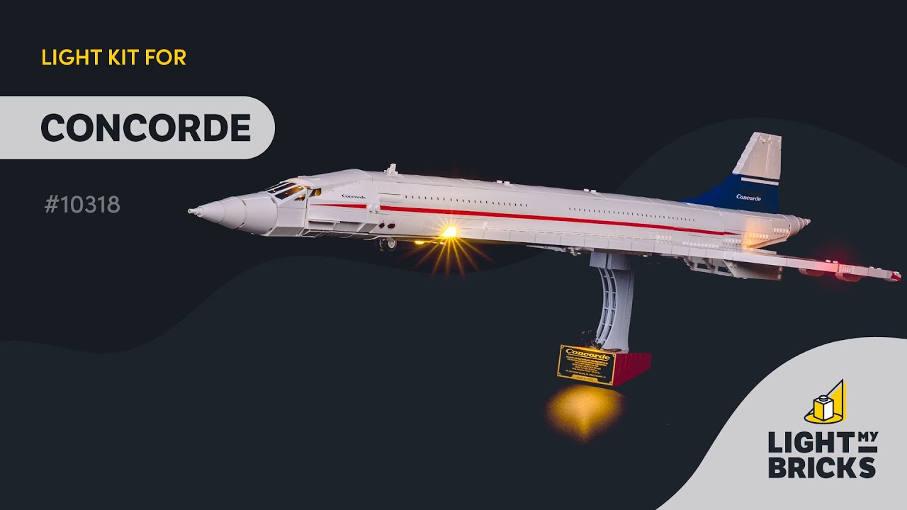Light My Bricks Lumières-LED pour LEGO® Concorde 10318