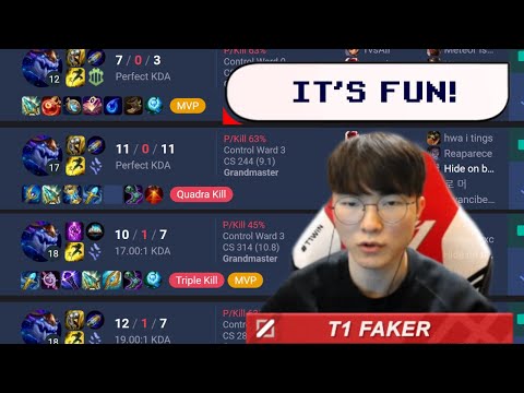 T1 Faker Changes His Mind on New Reworked Aurelion Sol - Best of LoL Stream Highlights (Translated)