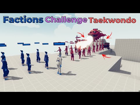Factions Challenge - TAEKWONDO Vs EVERY UNIT - | TABS - Totally Accurate Battle Simulator