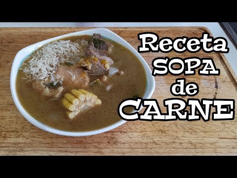 Receta de Sopa de Carne Panameña - Comida Panameña