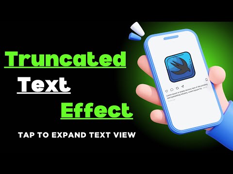 Truncated Text Effect | Tap to Expand Text View | Text Animations | Text Renderer | SwiftUI thumbnail