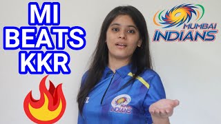 MI Wins - MI vs KKR - IPL 2020 - Mumbai Indians vs Kolkata Knight Riders