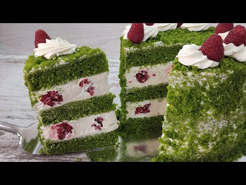 очень модный торт ИЗУМРУДНЫЙ БАРХАТ! самый СОЧНЫЙ и ВКУСНЫЙ ! Без красителей! Быстро и эффектно!