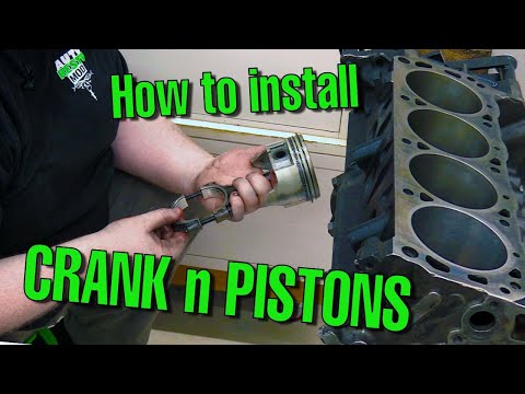 Install Crank and Pistons into Short Block