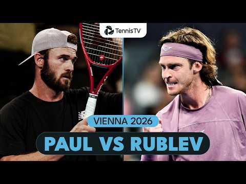 Tommy Paul vs Andrey Rublev Entertaining Match! 🍿 | Vienna 2026 Highlights
