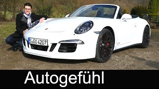 New Porsche 911 Carrera GTS Cabriolet FULL REVIEW test driven 430 hp 2016 Porsche 991