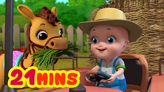 Johnny Playing With Farm Animals - Ready to Play | Rhymes and Baby Songs