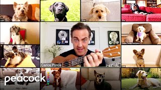 Carlos Ponce Performs “Somewhere Over the Rainbow” for Dogs Over Zoom | Peacock At-Home Variety Show