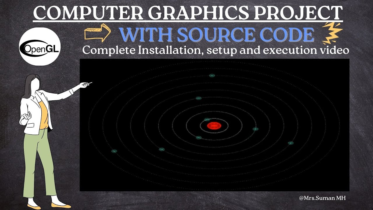 Solar System | OpenGL Project | Computer Graphics Project | With Source Code
