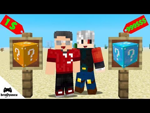 1 TL ŞANS BLOK VS 999 TL ŞANS BLOK YARIŞI - MİNECRAFT