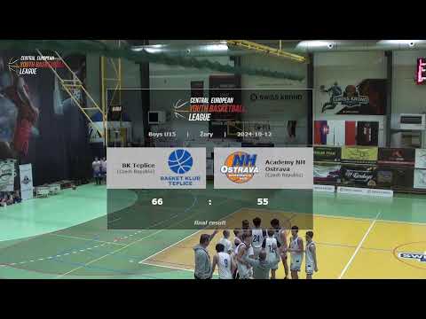 CEYBL U15, 12.10.2024, BK Teplice - Academy NH Ostrava