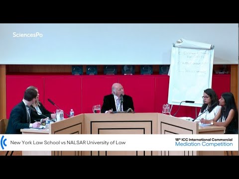 ICC Mediation Week: Finals, NY Law School vs. NALSAR University of Law