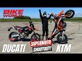 Supermoto Shootout! | Ducati 698 Mono Vs KTM 690 SMC R