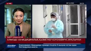 ЕЛІМІЗДЕ 120 МЕДИЦИНАЛЫҚ ҚЫЗМЕТКЕР КОРОНАВИРУС ЖҰҚТЫРҒАН