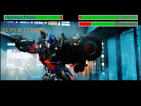 Forest Battle with Healthbars | Transformers: Revenge of the Fallen